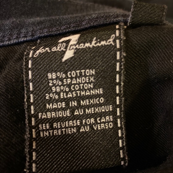 7FAM 7 Seven For All Mankind Blue Standard Straight Leg Jeans sz 38 / 22… - Picture 3 of 8